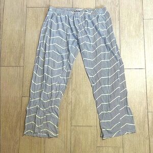 Just Love Yellow and Black Chevron Pajama Pants Soft Sleepwear